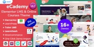 eCademy – Education LMS & Online Coaching Courses WordPress Theme