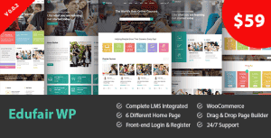 Edufair – Multipurpose WordPress Theme For Education