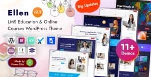 Ellen – LMS Education & Online Courses Coaching Elementor WordPress Theme