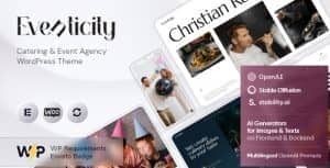 Eventicity – Catering & Meeting Conference WordPress Theme