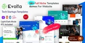 Evolta – Technology Services & Digital Business Startup Bootstrap 5 Template Bundle