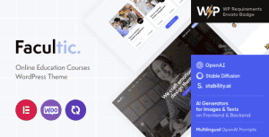 Facultic – Online Education Courses WordPress Theme