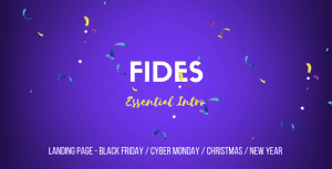 Fides – Essential Intro | Black Friday | Cyber Monday | Christmas | Campaign Landing Page Template