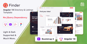 Finder – Angular 18 Directory & Listings Template