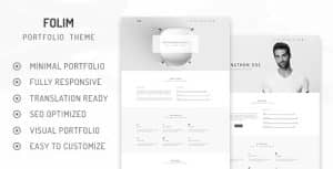 Folim – Clean Minimalist Portfolio WordPress Theme