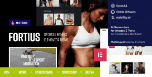 Fortius – Sports & Fitness Elementor WordPress Theme