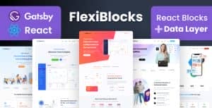 FlexiBlocks – React Gatsby Landing Page Templates
