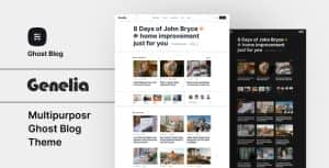 Genelia – Multipurpose Ghost Blog Theme
