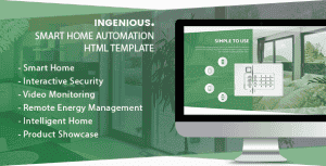 Ingenious – Smart Home Automation HTML Template