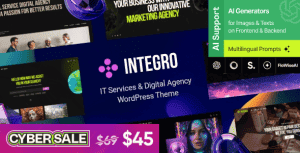 Integro — IT Services & Digital Agency WordPress Theme