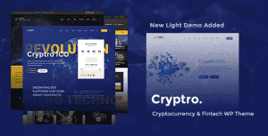Cryptro – Crypto, NFT, Blockchain, Bitcoin WordPress