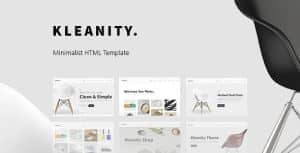 Kleanity – Minimalist HTML Template / Creative Portfolio