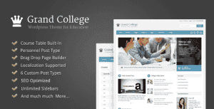 Grand College – WordPress Theme For Education