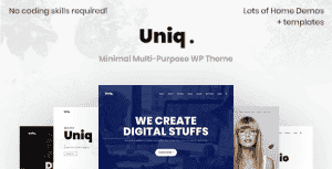 Uniq – Minimal Creative WordPress