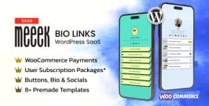 Meeek – Link in Bio SaaS (WordPress)