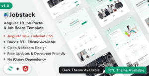 Jobstack – Angular 18 Job Portal & Job Board Template