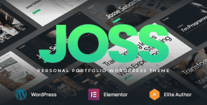 Joss – Personal Portfolio WordPress Theme