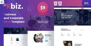 Kbiz – Modern Business and Corporate HTML Template