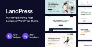 LandPress – Marketing Landing Page Elementor WordPress Theme
