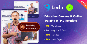 Ledu – Education Courses & Online Training Bootstrap 5 Template