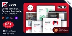 Leve – Online Banking & Payment Processing Bootstrap 5 Template