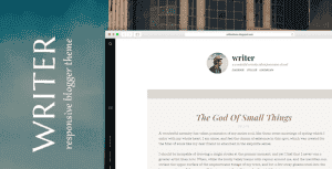 Writer – Minimal Personal Blogger Theme