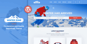 WinterZone – Ski & Winter Sports WordPress Theme