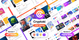 Cryptoki – HTML Template for NFT and Digital Marketplace