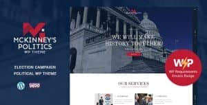 MCKinney’s Politics | Elections Campaign & Social Activism WordPress Theme