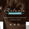 Melania | Blog about Handmade & Crafts WordPress Theme + Shop