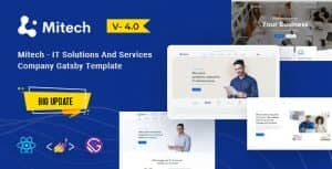 Mitech – React Gatsby Technology & Blog Template
