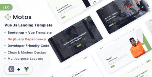Motos – Vue Js Multipurpose Landing Template