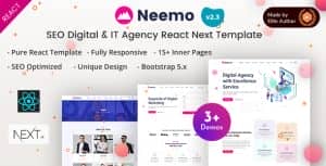 Neemo – SEO Marketing & IT Agency React Nextjs 14 Template