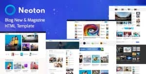 Neoton – Blog News & Magazine HTML Template