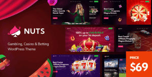 Nuts – Gambling, Casino & Betting WordPress Theme