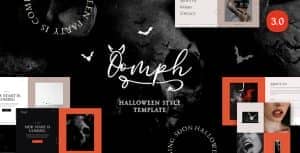 Oomph – Halloween Style Coming Soon & Landing Page Template