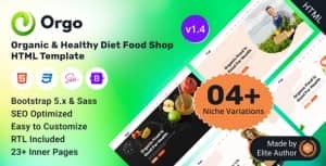 Orgo – Organic & Healthy Diet Food Shop Bootstrap 5 Template