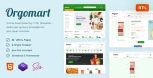 Orgomart – Online Grocery Ordering HTML Template