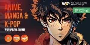Otaku – Anime, Manga & K-Pop WordPress Theme