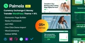 Palmela – Online Banking & Money Transfer Elementor WordPress Theme