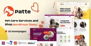 Patte – Pet Care & Pet Shop WordPress Theme