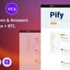 Pify – Social Questions & Answers Bootstrap 5 Template