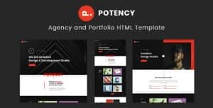 Potency – Creative Agency And Portfolio HTML5 Template