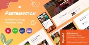 Preservation – NonProfit & Ecology WordPress Theme