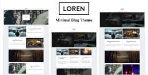 Loren – Personal Minimal WordPress Theme