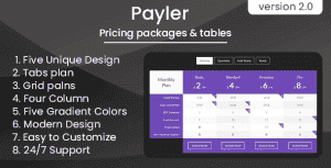 Payler – Pricing Packages & Tables
