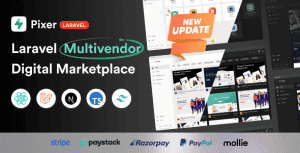 Pixer – React Laravel Ecommerce Multivendor Digital Marketplace