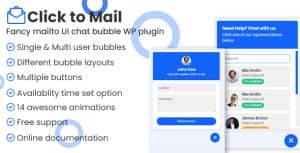 Click to mail – Fancy Mailto UI chat bubbles WordPress plugin