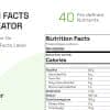 Nutrition Facts Label Creator (Elementor addon)