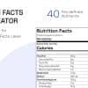 Nutrition Facts Label Creator (Gutenberg Block)